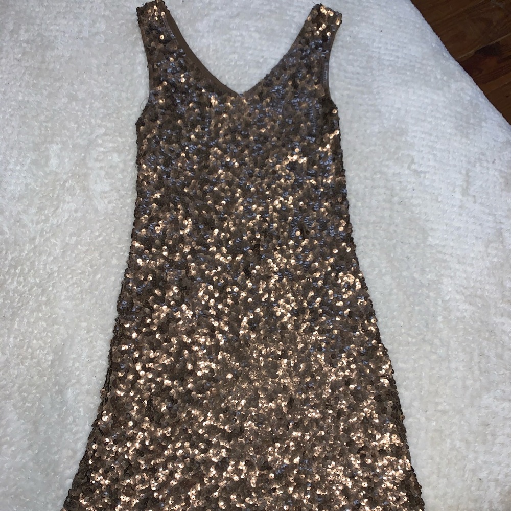 Amber Blue sequin cocktail dress